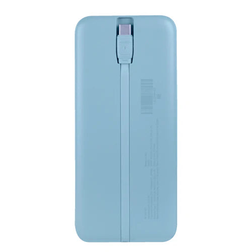 Power Bank 10,000 Mah Carga Rapida 22.5w Con Cable Usb-c Integrado, Bolt Azul Perfect Choice