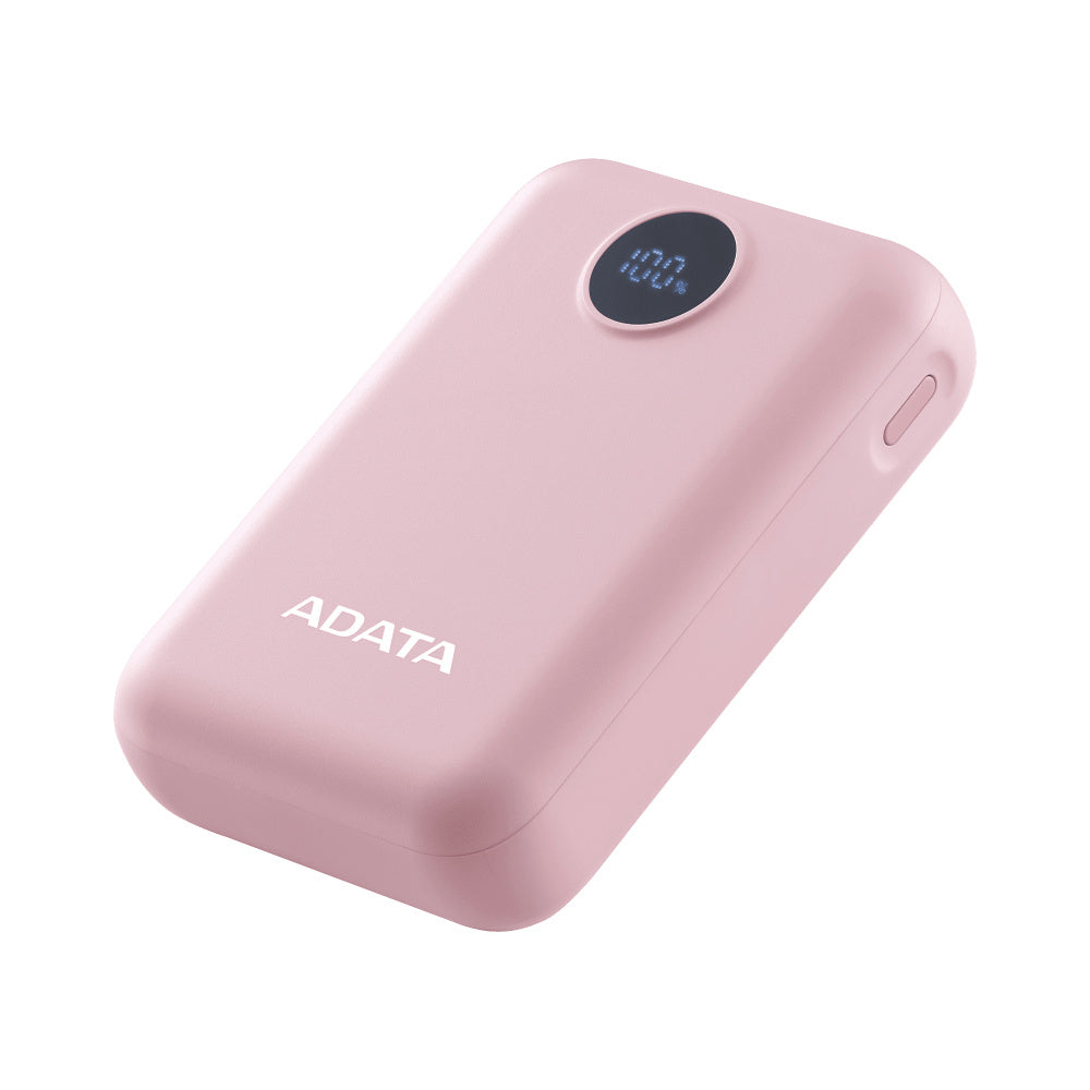 Bateria De Respaldo Adata Power Bank C10022 10000mah Entrada Usb Tipo C Y Usb Tipo A Rosa Pc1002212pk