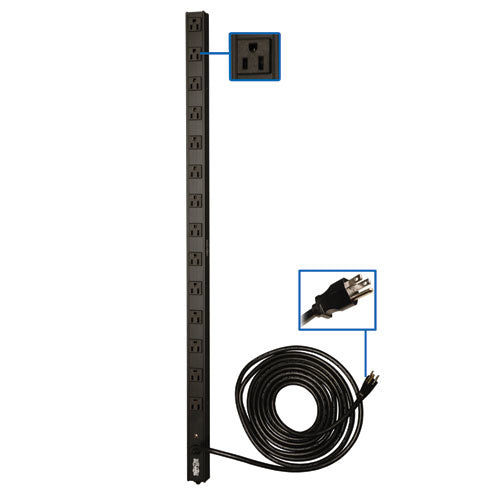 Pdu Vertical Tripp-lite Para Rack 15a 120v 14 Contactos