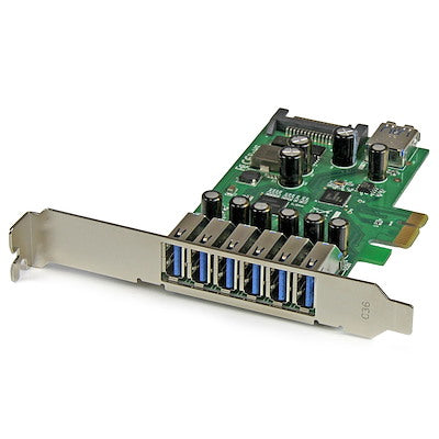 Tarjeta Pci Express De 7 Puertos Usb 3.0 Con Perfil Bajo O Completo - Startech.com Mod. Pexusb3s7