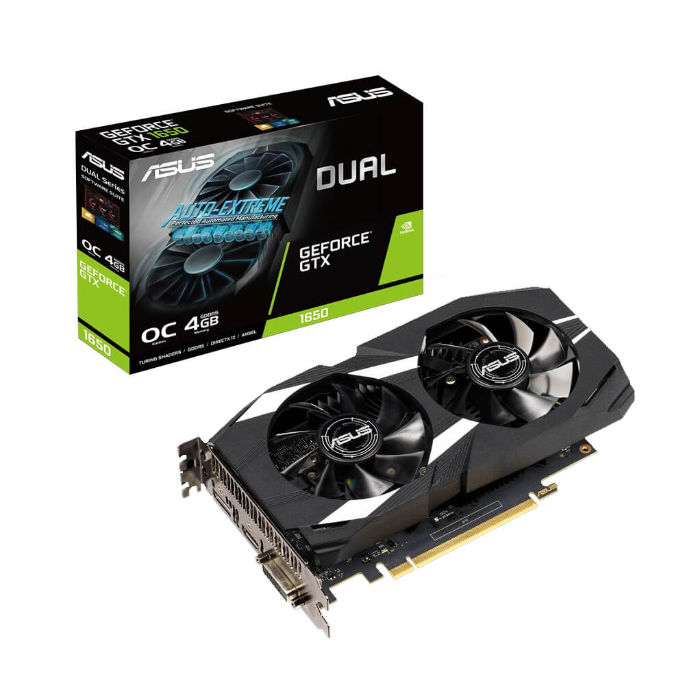 Tarjeta De Video Asus Nvidia Gtx1650 /pcie X16 3.0 /4gb Gddr5 /hdmi /dp /dvi /estandar /gama Media