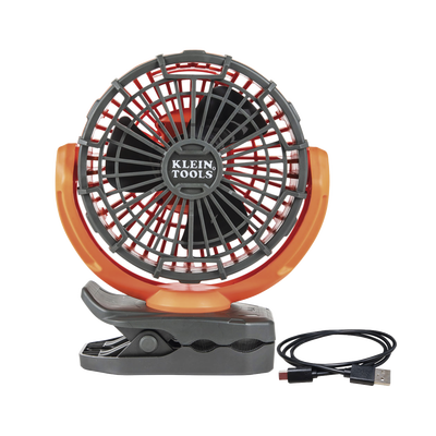 Ventilador Inalámbrico-portátil Recargable Ideal Para El Trabajo. Montable Por Pinza O Por Potentes Imanes. Incluye Cable Usb-c
