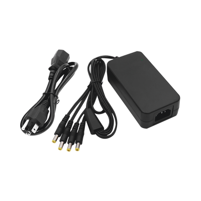 Fuente de Alimentación de 4 Salidas tipo Jack Macho de 12 Vcc / 5 Amper