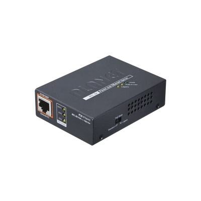 Inyector Poe 802.3af/at/bt , Hasta 95 Watts, Puerto Gigabit Con Fuente Externa