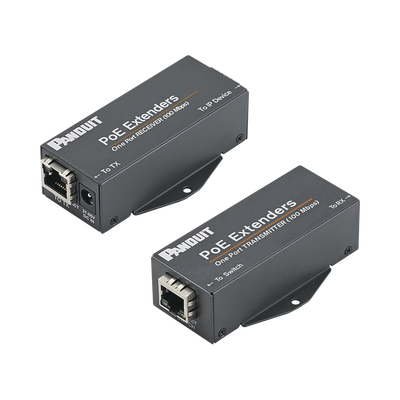 Kit De Extensor Poe/poe+, Hasta 610 Metros (2000 Ft) Con Cable Cat5e O Cat6, 10/100mbps, Incluye Transmisor, Receptor Y Fuente De Alimentación