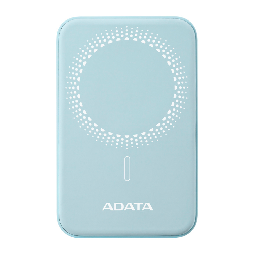 Bateria De Respaldo Adata Power Bank MagnÉtico R050 5000 Mah Usb -c Carga InalÁmbrica Color Azul (pr050-11lb)