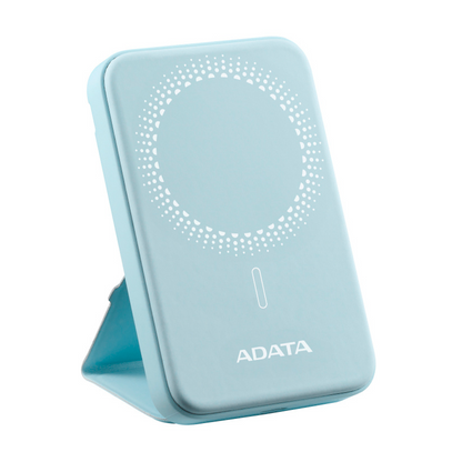 Bateria De Respaldo Adata Power Bank MagnÉtico R050 5000 Mah Usb -c Carga InalÁmbrica Color Azul (pr050-11lb)