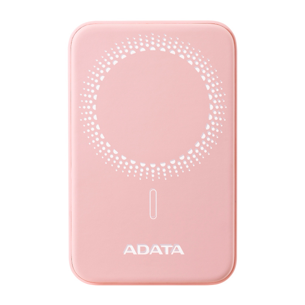 Bateria De Respaldo Adata Power Bank MagnÉtico R050 5000 Mah Usb -c Carga InalÁmbrica Color Rosa (pr050-11pk)