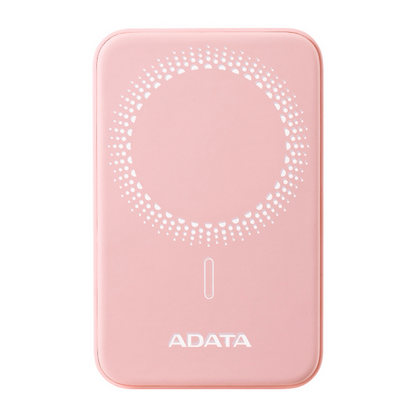 Bateria De Respaldo Adata Power Bank MagnÉtico R050 5000 Mah Usb -c Carga InalÁmbrica Color Rosa (pr050-11pk)