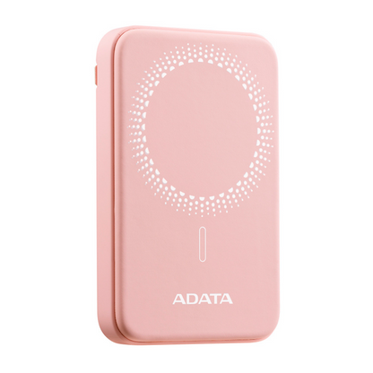 Bateria De Respaldo Adata Power Bank MagnÉtico R050 5000 Mah Usb -c Carga InalÁmbrica Color Rosa (pr050-11pk)