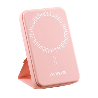 Bateria De Respaldo Adata Power Bank MagnÉtico R050 5000 Mah Usb -c Carga InalÁmbrica Color Rosa (pr050-11pk)