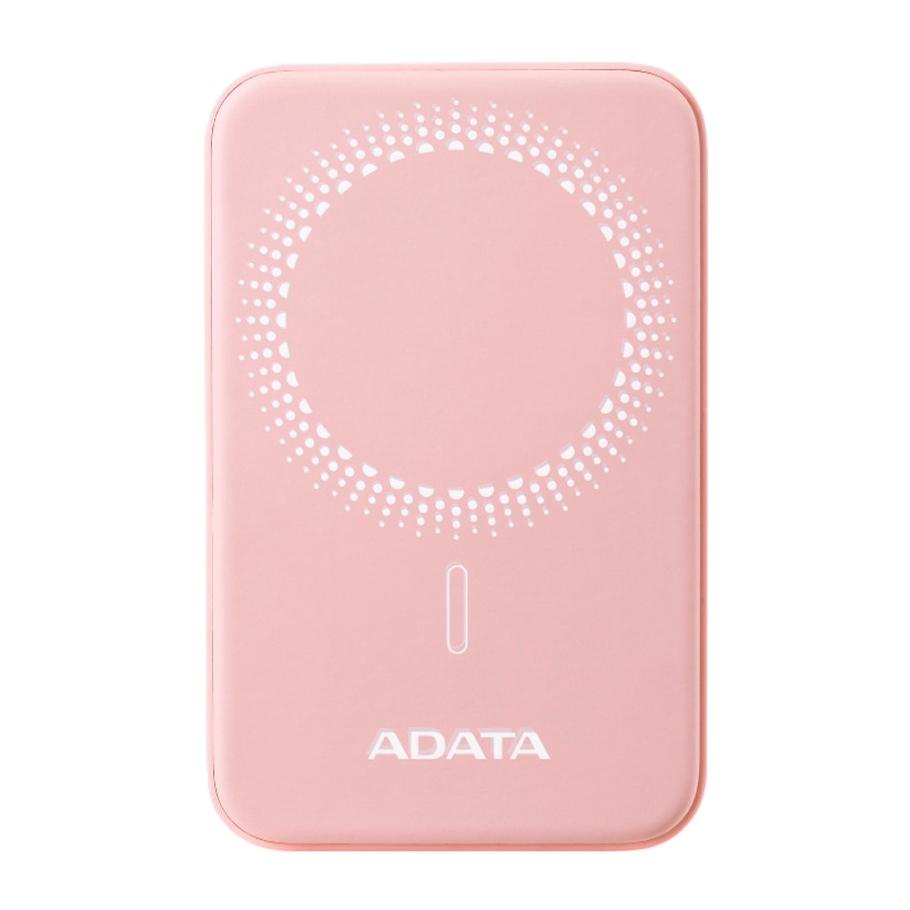 Bateria De Respaldo Adata Power Bank MagnÉtico R050 5000 Mah Usb -c Carga InalÁmbrica Color Rosa (pr050-11pk)