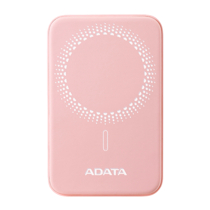 Bateria De Respaldo Adata Power Bank MagnÉtico R050 5000 Mah Usb -c Carga InalÁmbrica Color Rosa (pr050-11pk)