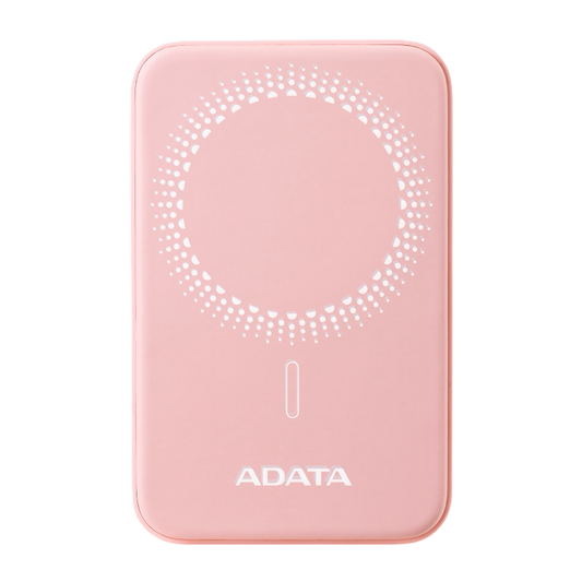 Bateria De Respaldo Adata Power Bank MagnÉtico R050 5000 Mah Usb -c Carga InalÁmbrica Color Rosa (pr050-11pk)