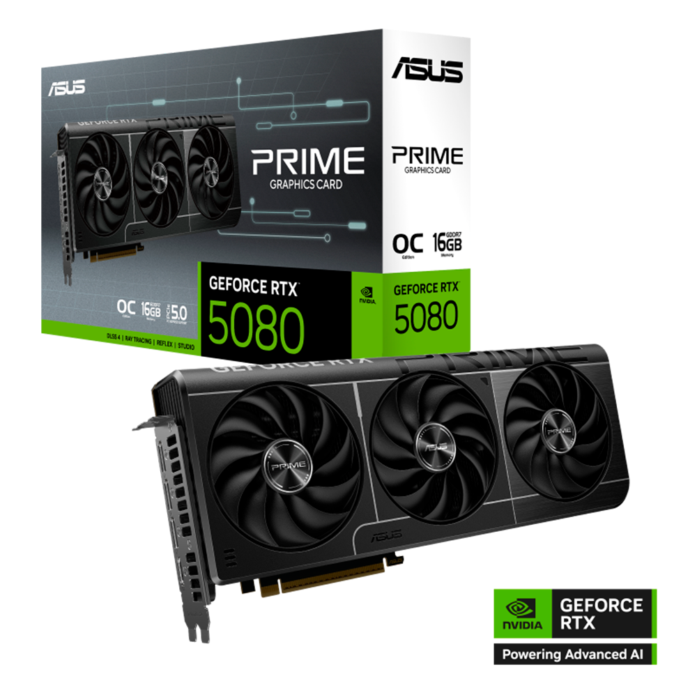 Tarjeta De Video Asus Nvidia Rtx5080 /pcie X16 5.0 /16gb Gddr7 /hdmi /3x Dp /estandar /gama Alta