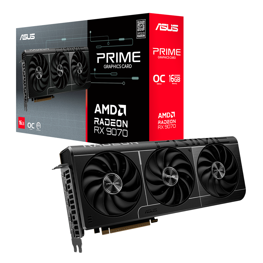 Tarjeta De Video Asus Radeon Rx9070 /pcie X16 5.0 /16gb Gddr6 /hdmi /3xdp /estandar /gama Alta