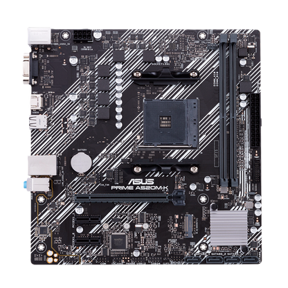 Mb Asus A520 Amd S-am4 5a Gen/2x Ddr4 2800/hdmi/vga/m.2/4x Usb3.2/micro Atx/gama Basica