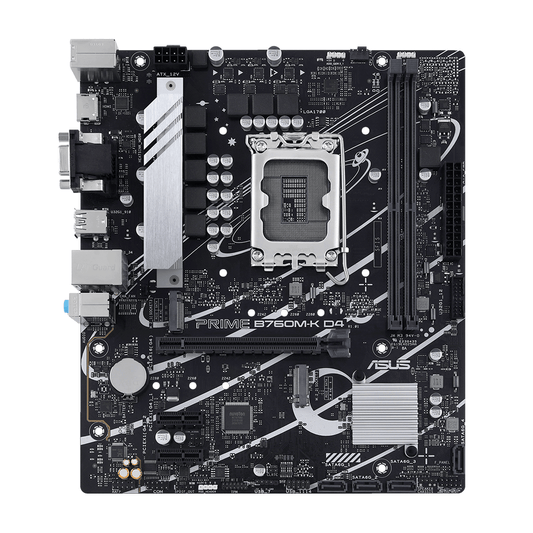 Mb Asus B760 Intel S-1700 14a Gen /2x Ddr4 3200 /hdmi /vga /2x M.2 /4x Usb 3.2 /micro Atx /gama Media