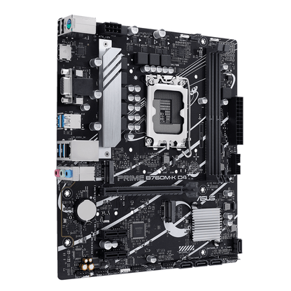 Mb Asus B760 Intel S-1700 14a Gen /2x Ddr4 3200 /hdmi /vga /2x M.2 /4x Usb 3.2 /micro Atx /gama Media