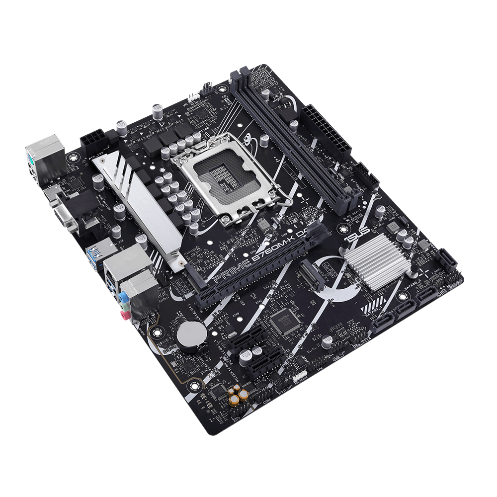 Mb Asus B760 Intel S-1700 14a Gen /2x Ddr4 3200 /hdmi /vga /2x M.2 /4x Usb 3.2 /micro Atx /gama Media
