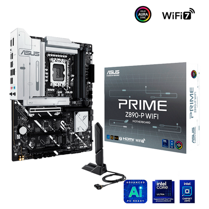 Mb Asus Z890 Intel S-1851 Serie 2/4x Ddr5 7600/dp/hdmi/m.2/5x Usb3.2/usb-c/wifi 7/bluetooth/atx/gama Alta