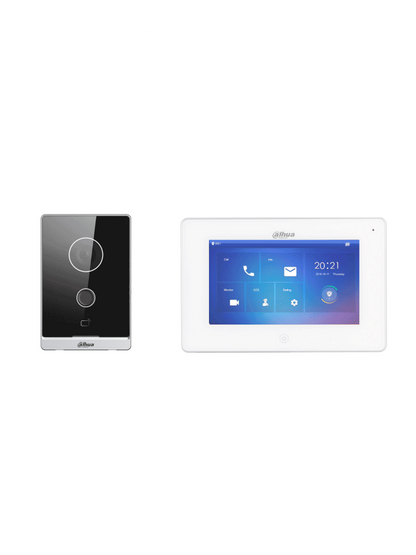 Kit Videoportero Wifi/ Dahua/ Dhi-ktw01/ Monitor Con Pantalla De 7/ 6 Entradas De Alarmas/ 8 Zonas InalÁmbricas/ Ranura Msd/ Graba Y Captura ImÁgenes/ Camara De 2mp Con Wdr Real E Ir/controla 2 P