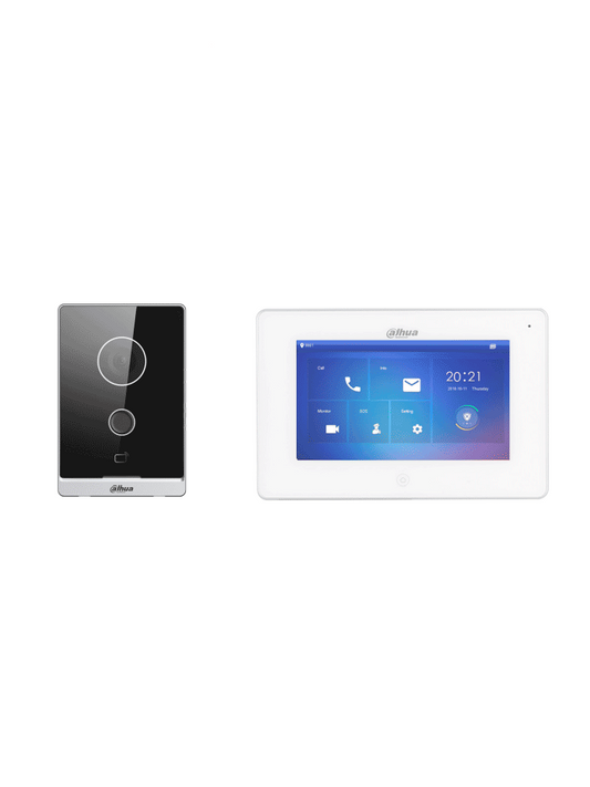 Kit Videoportero Wifi/ Dahua/ Dhi-ktw01/ Monitor Con Pantalla De 7/ 6 Entradas De Alarmas/ 8 Zonas InalÁmbricas/ Ranura Msd/ Graba Y Captura ImÁgenes/ Camara De 2mp Con Wdr Real E Ir/controla 2 P