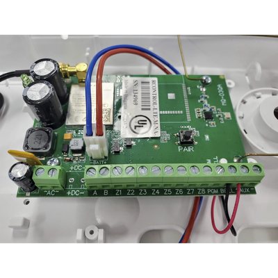 Panel de Alarma Cloud Híbrido 4G LTE / 8 Zonas Cableadas, 32 Inalámbricas / INCLUYE 2 AÑOS 3G/4GLTE ILIMITADOS / Programación 100% vía WEB / ALTA SEGURIDAD
