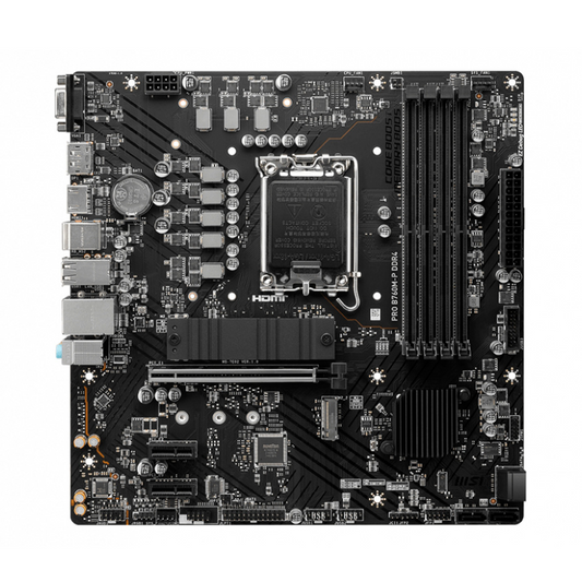 Mb Msi B760 Intel S-1700 14a/13a/12a Gen/4x Ddr5 4800/1xdp/hdmi/m.2/4x Usb3.2/usb-c/atx/gama Media/rgb