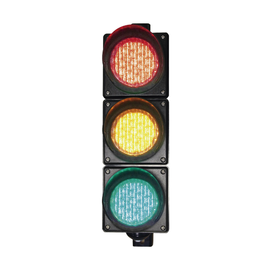 Semáforo / Señalización Rojo, Verde y Amarillo / Diametro 100mm / LED / 110vca.