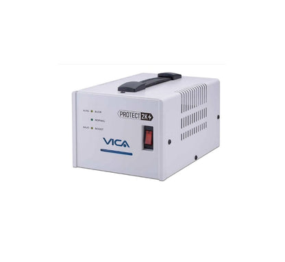 Regulador Automatico De Voltaje Vica Protect 2k 2000va / 1200w, 4 Tomas Nema 5-15r Reguladas Y Con Supresor De Picos, 3 AÑos De Garantia