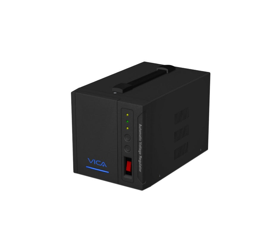 Regulador Automatico De Voltaje Vica Protect 4k 4000va / 2000w, 2 Tomas Nema 5-20p Reguladas Y Con Supresor De Picos, 3 AÑos De Garantia