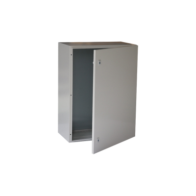 Gabinete De Acero Ip66 Uso En Intemperie (600 X 800 X 300 Mm) Con Placa Trasera Interior Metálica Y Compuerta Inferior Atornillable (incluye Chapa Y Llave T).
