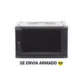 Gabinete PRECISION, Con Puerta de Cristal Templado, de 19in, 6UR, 450mm de Profundidad, Color Negro