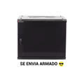 Gabinete PRECISION, Con Puerta Perforada, de 19in, 9UR, 450mm de Profundidad, Color Negro