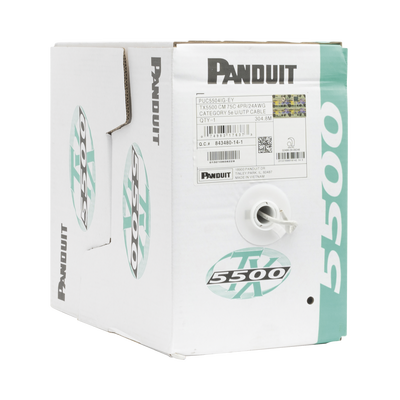 Bobina De Cable Utp 305 M. De Cobre, Pannet, Gris, Categoría 5e (24 Awg), Pvc (cm), De 4 Pares