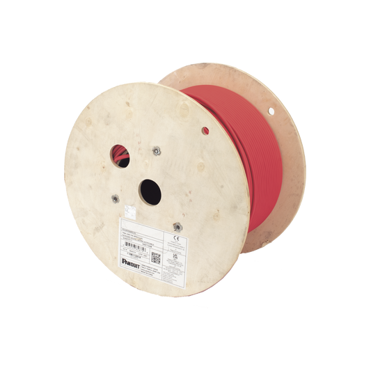 Bobina de Cable UTP de 4 Pares, Vari-MaTriX, Cat6A, 23 AWG, LSZH (Libre de Gases Tóxicos), Color Rojo, 305m