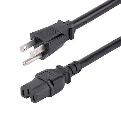 Cable De Corriente De 2.4m De Alimentacin Para Computadora - Servicio Pesado - 14awg - Nema 5-15p A C15 - 15a 125v - Startech.com Mod. Pxt515c158