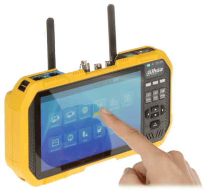 Probador De Video Ip Y Hdcvi/ Dahua/ Pfm907/soporta Compresion H.265 Y H.264/ Ctrl Ptz/audio/ Multimetro Integrado/ Probador De Red Y Senal Wifi/ Protocolo Onvif/ Salida De 12v 2 Amp/linux