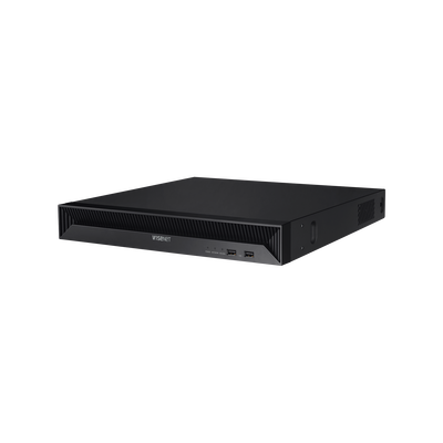 Nvr 8 Megapíxel / 16 Canales / H.265 / P2p Wisenet / 16 Puertos Poe / 128mbps
