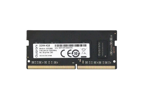 Memoria Ram Quaroni Sodimm Ddr4 4gb 3200 Mhz Cl22 260pin 1.2v