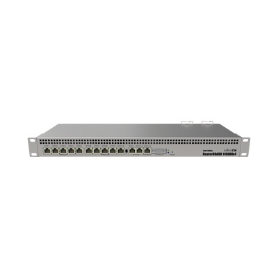 Rb1100ahx4, Cpu 4 Núcleos, 13 Puertos Gigabit Ethernet, 1 Gb Memoria, Licencia Nivel 6