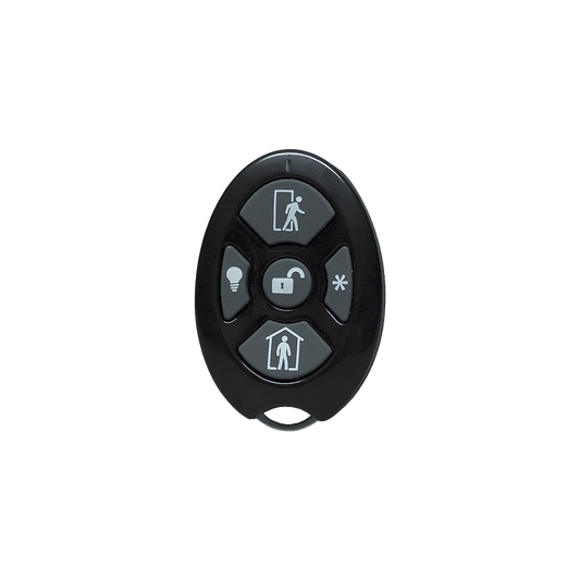 ALULA - Control Remoto de Seguridad Cinco Botones / Compatible con Automatización del Hogar / Encriptación Inalámbrica / Indicador de Batería Baja