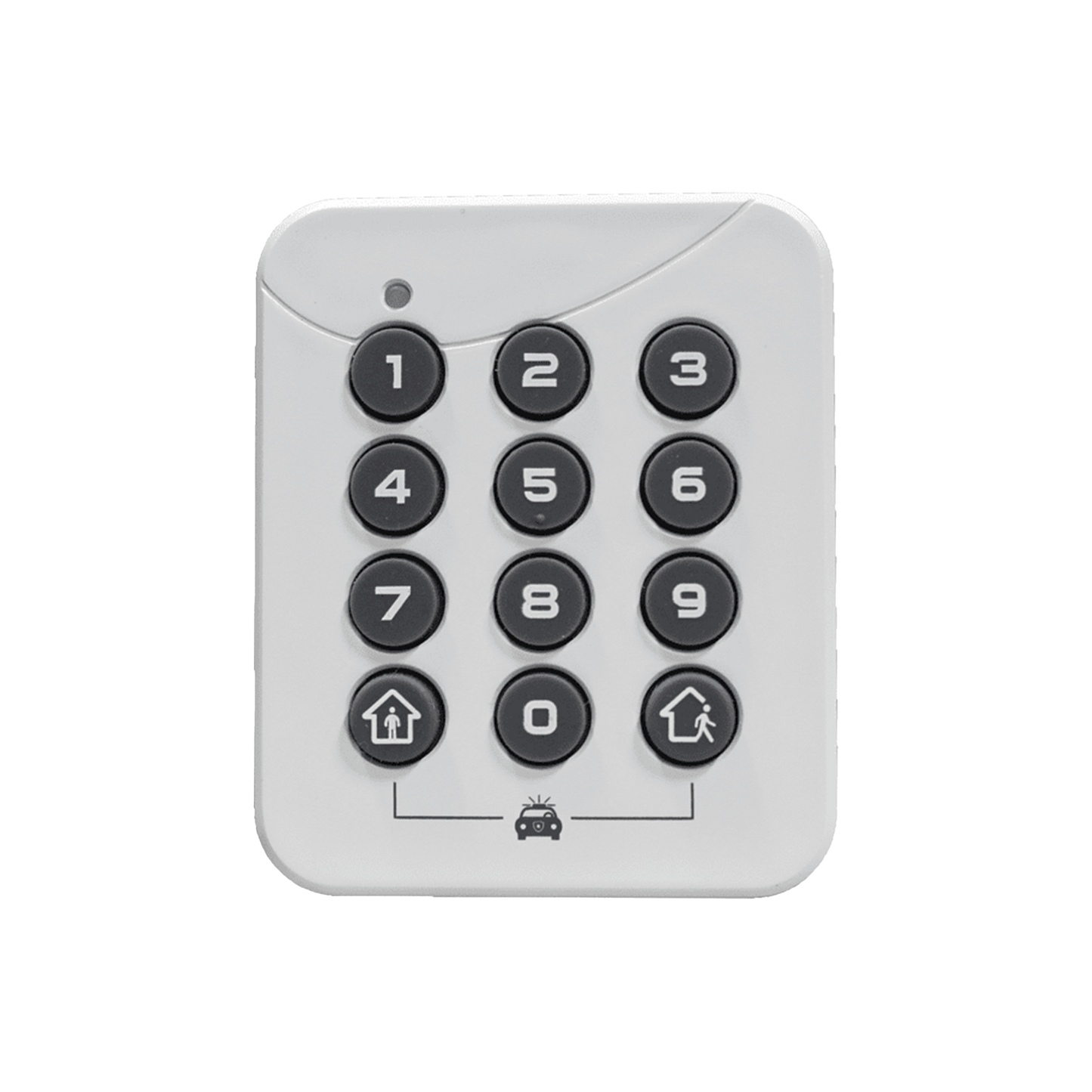 ALULA - PINPad Estación de Armado Local / Alimentación por Batería / Instalación Sin Herramientas / Desarmado seguro de 4 a 10 dígitos / Armado de 1 Botón