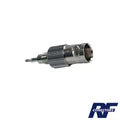Adaptador En Línea, De Conector Bnc Hembra A Plug Para Fono, Níquel/ Oro/ Teflón.