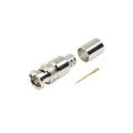 Conector Bnc Macho De 75 Ohm, Anillo Plegable, Para Cable 8238, Rg-11/u, Níquel/ Oro/ Teflón.