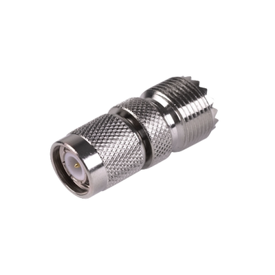 Adaptador En Línea De Conector Tnc Macho A Conector Uhf Hembra (so-239), Níquel/ Oro/ Teflón.