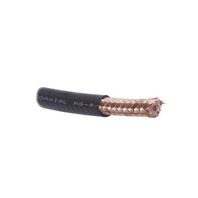 Cable Coaxial Rg8, 50 Ohms, 4.1db, 100% Cobre, Hecho En México, Retazo De 3 Metros