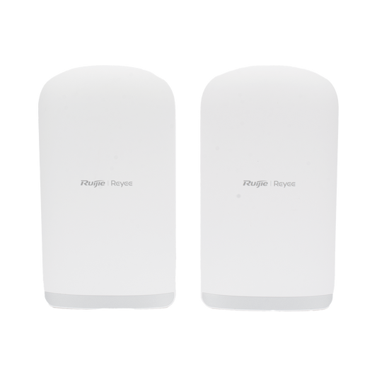 Kit completo Punto a Punto Pre-Configurado hasta 5 Km listos para enlazar, administrable en la Nube, Banda 5Ghz AC WAVE2 MU-MIMO 2X2, Puertos 10/100/1000