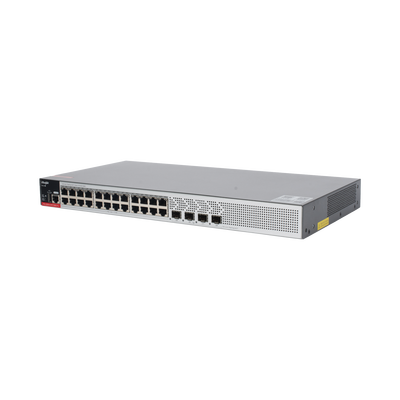Switch PoE+ Empresarial 370 Watts, Administrable L2+, 24 Puertos Gigabit y 4 Puertos Uplink SFP 2.5G